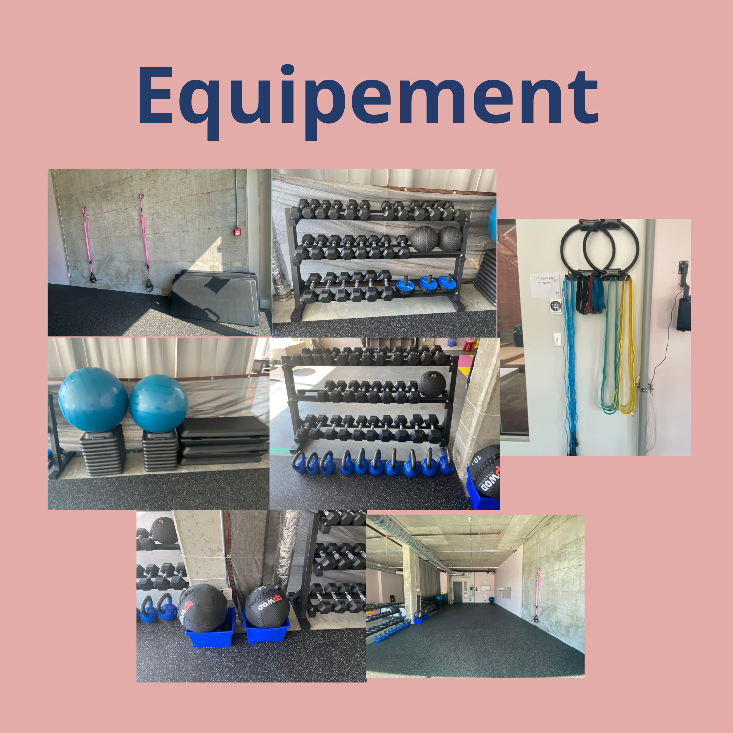 Équipements disponibles